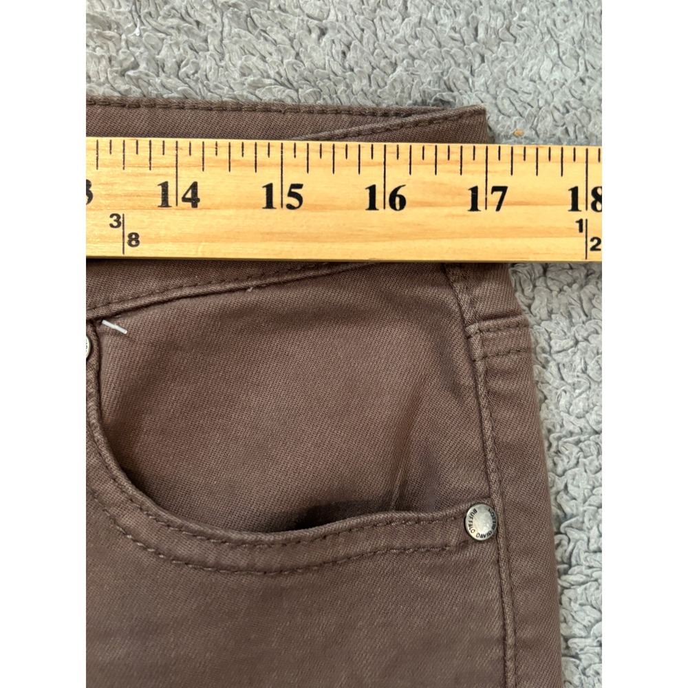Buffalo David Bitton Hanna High Rise Skinny Pants Brown Soft Stretch 12/32 - Picture 5 of 9